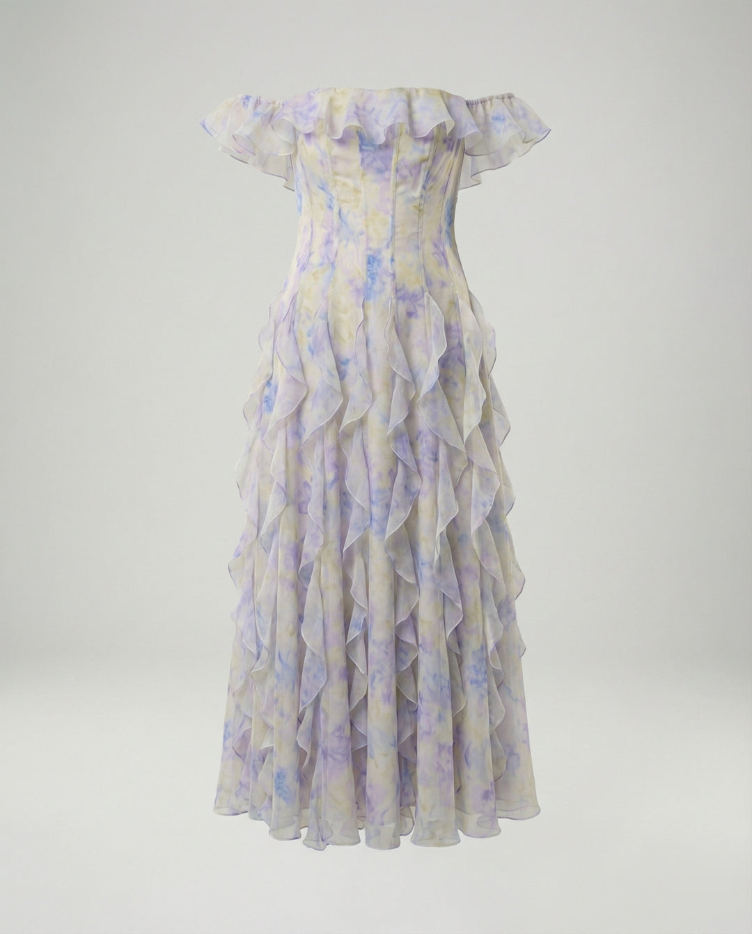 Damen Corsagen Abendkleid schulterfrei