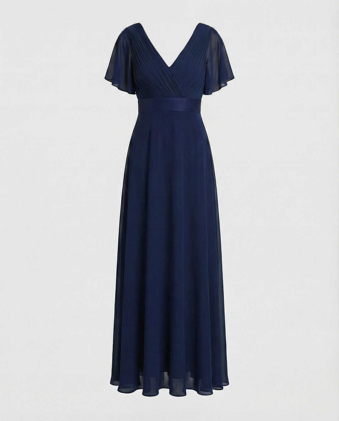 Damen Abendkleid lang Chiffon elegant