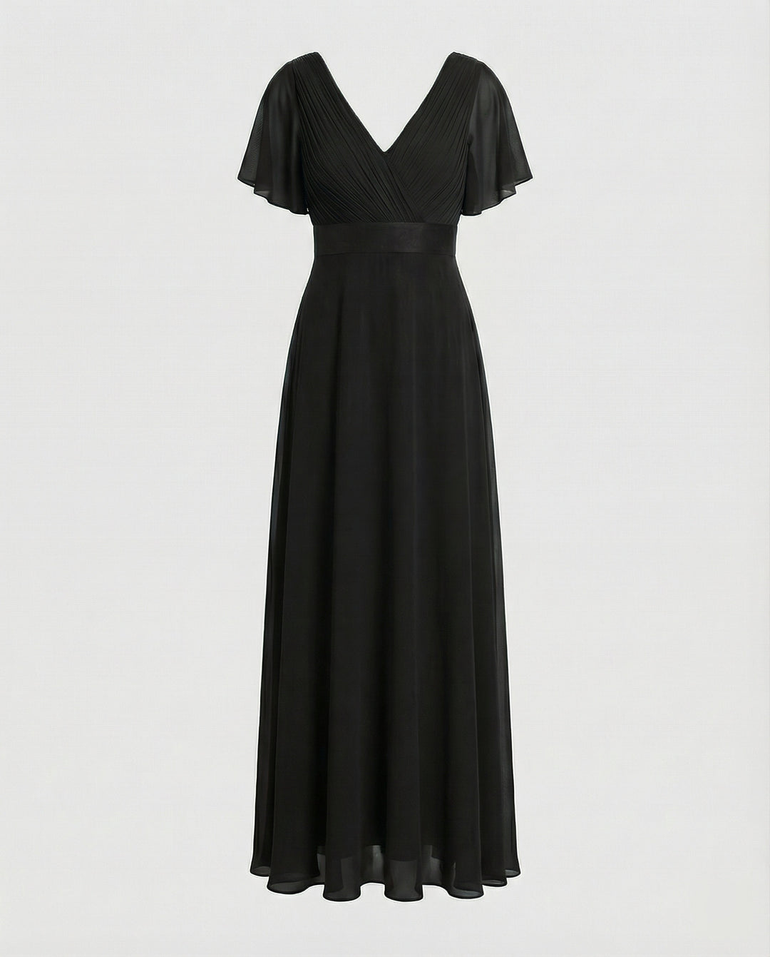 Damen Abendkleid lang Chiffon elegant