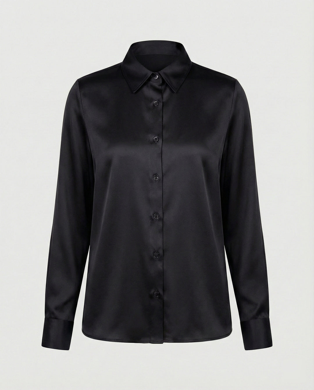 Bluse Damen Satin Seidig
