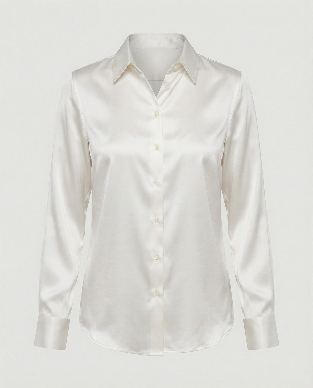 Bluse Damen Satin Seidig