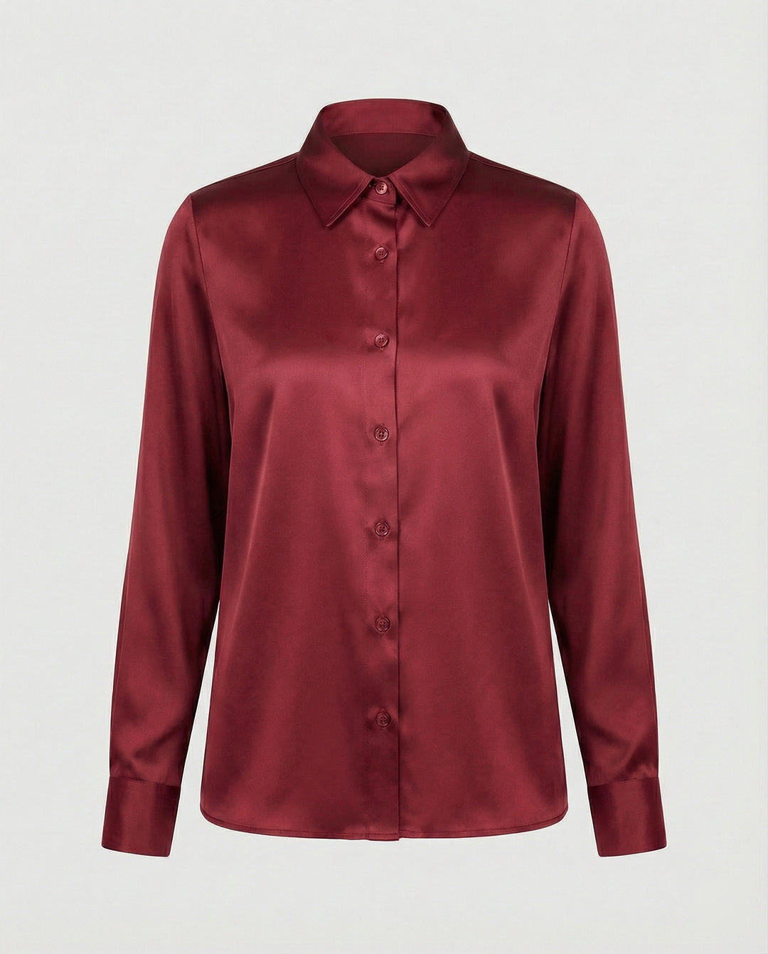 Bluse Damen Satin Seidig