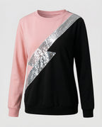 R&B | Sweatshirt Diagonal Streifen Detail