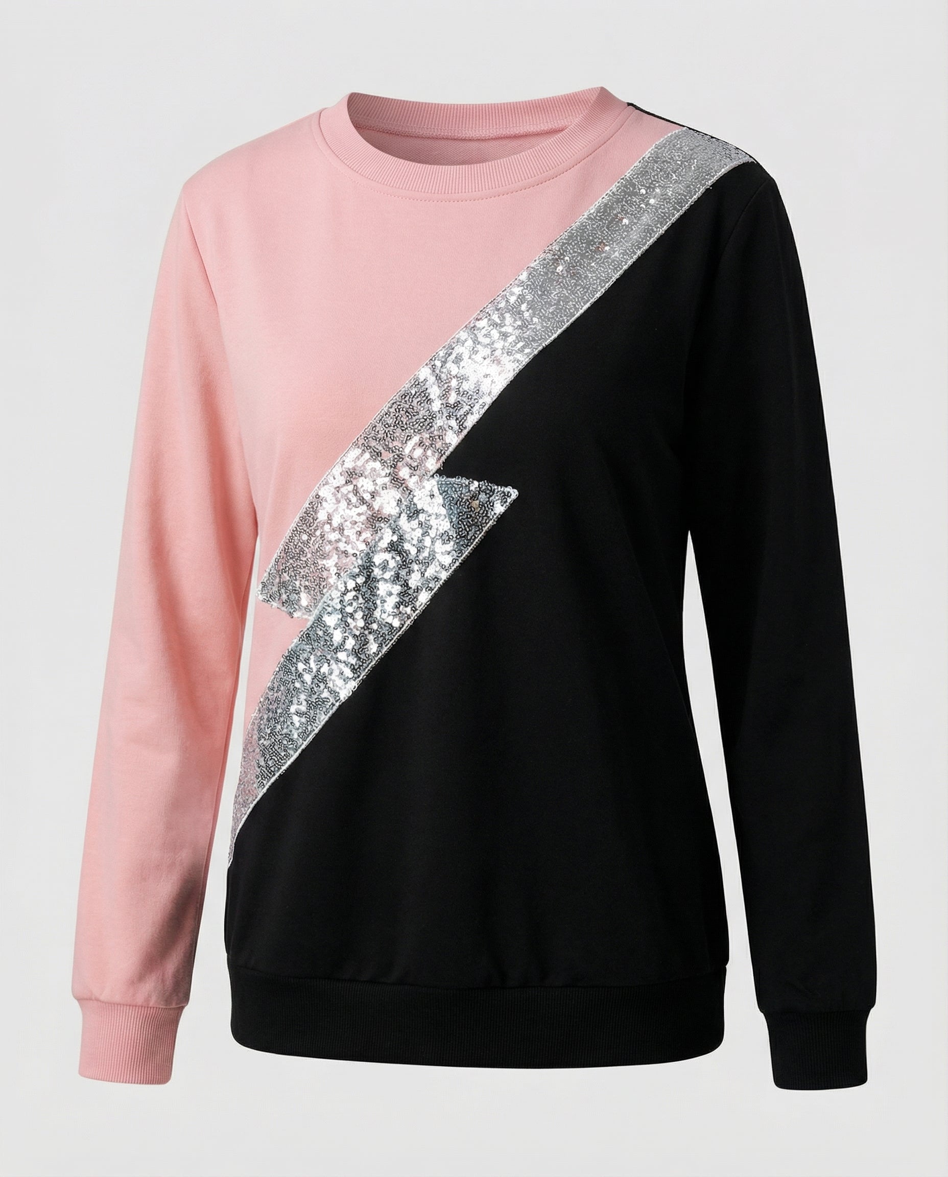 R&B | Sweatshirt Diagonal Streifen Detail