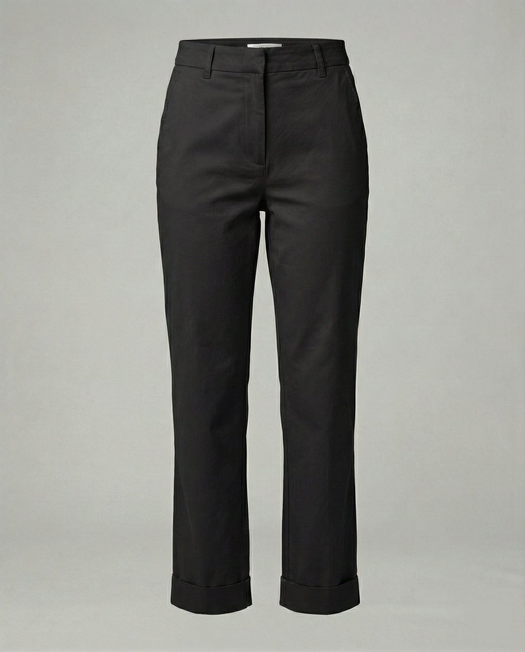 Damen weite Stoffhose mit elastischem Bund