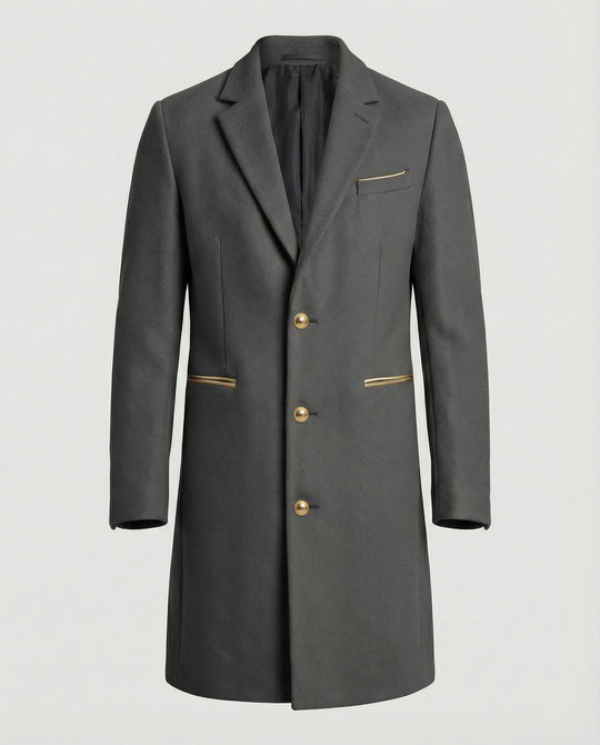 R&B | Eleganter Wolltrenchcoat für Männer