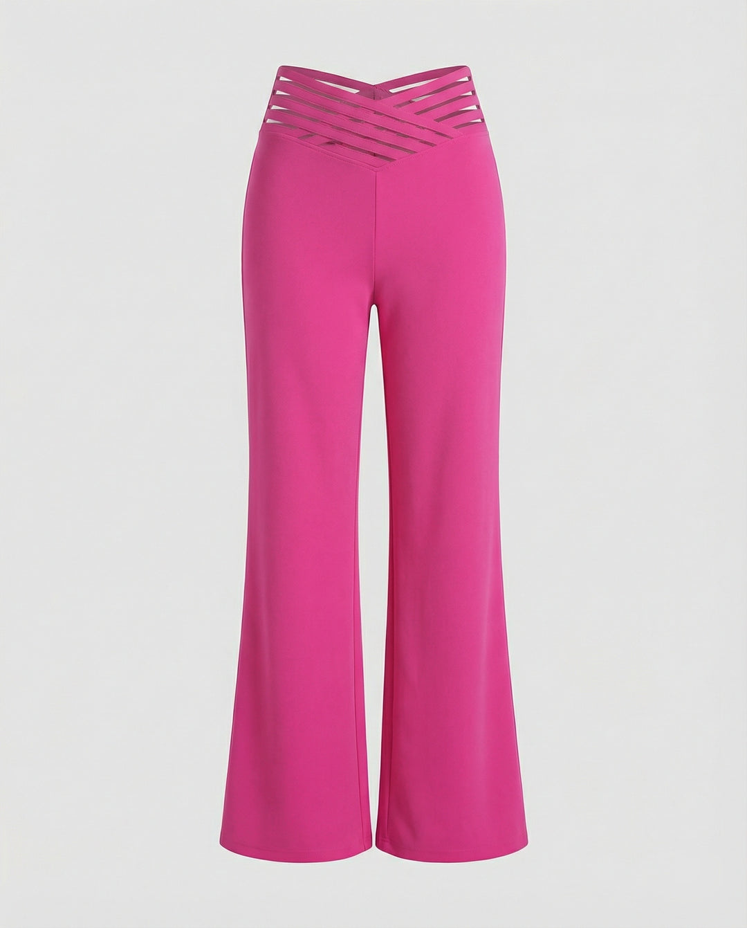 Damen Weit geschnittene Palazzo-Hose mit trendigen Cut-Outs R&B