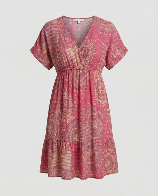Tunika Kleid Mit Stufenvolant Damen