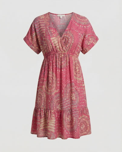 Tunika Kleid Mit Stufenvolant Damen