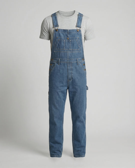 Herren Jeans Latzhose Weit