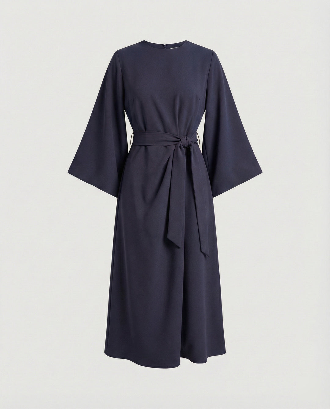 R&B | Elegantes Kleid mit Laternenärmeln und Gürtel