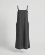 Damen Leinenkleid luftig mit Taschen