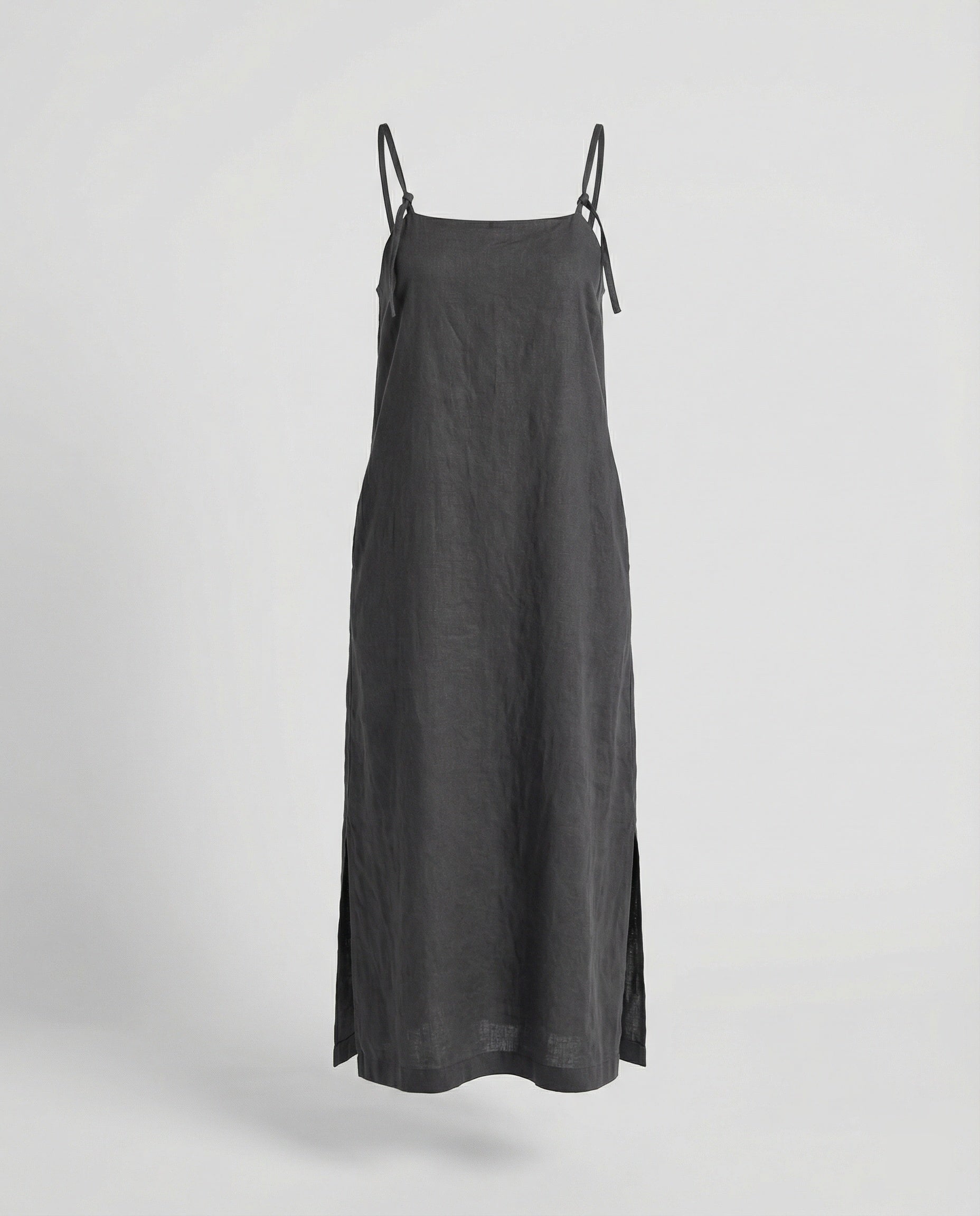 Damen Leinenkleid luftig mit Taschen