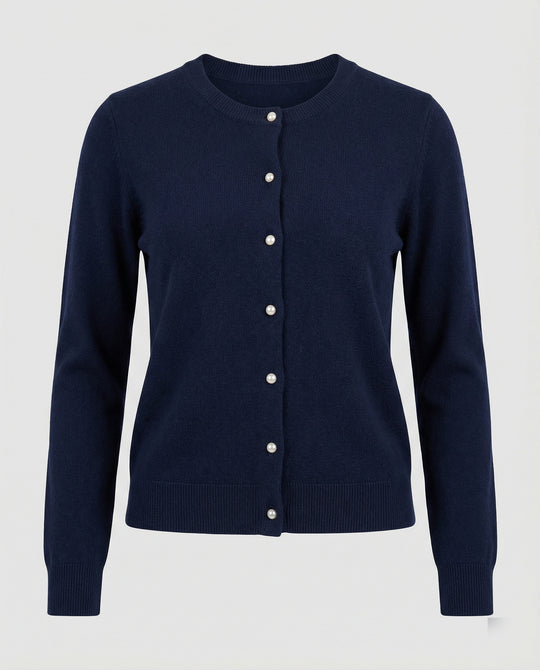 Damen Feinstrick Cardigan mit Knopfleiste und weichem Material R&B