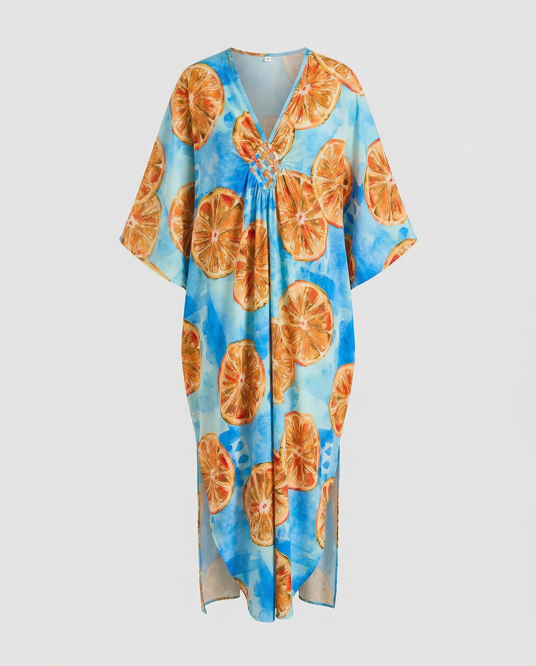 Damen Maxikleid Kaftan Sommer