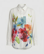 Damen Bluse weit floral