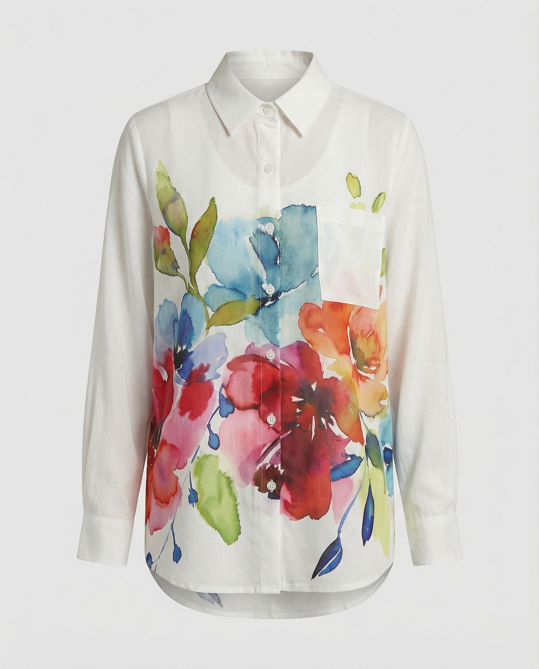 Damen Bluse weit floral