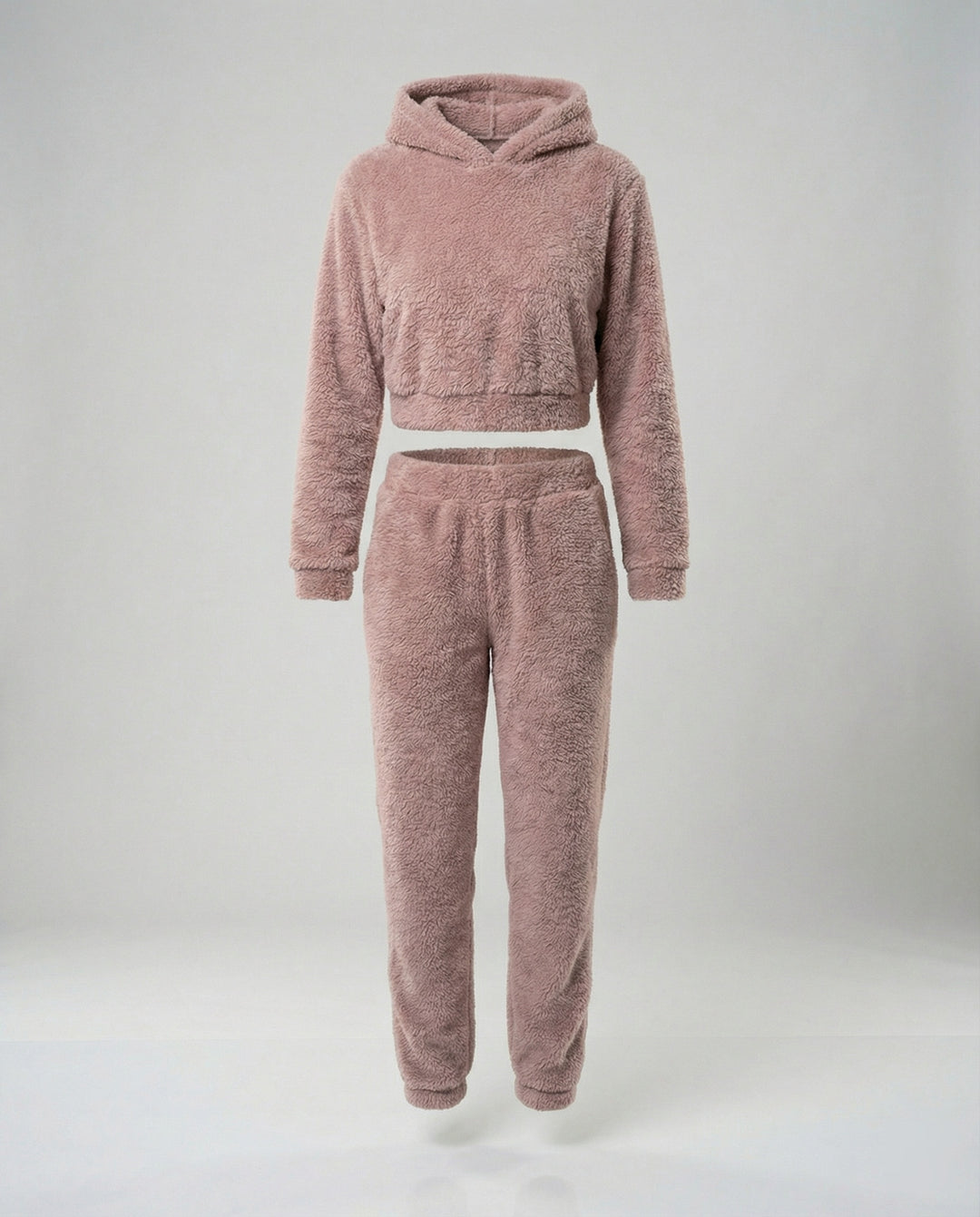 Damen Lounge-Anzug mit Cropped Jacke