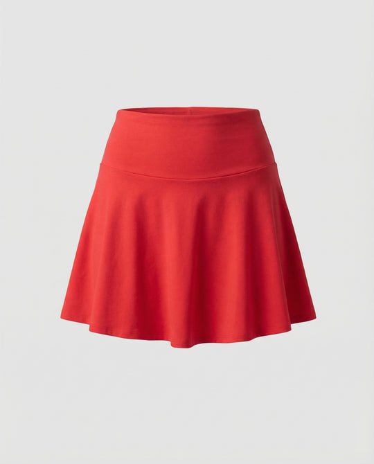 Damen hochgeschnittener Bade-Skort mit Seitentasche