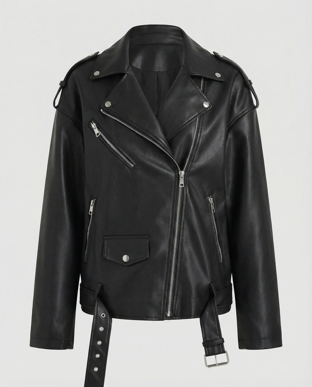Freizeitkleidung Damen Bikerjacke Vegan