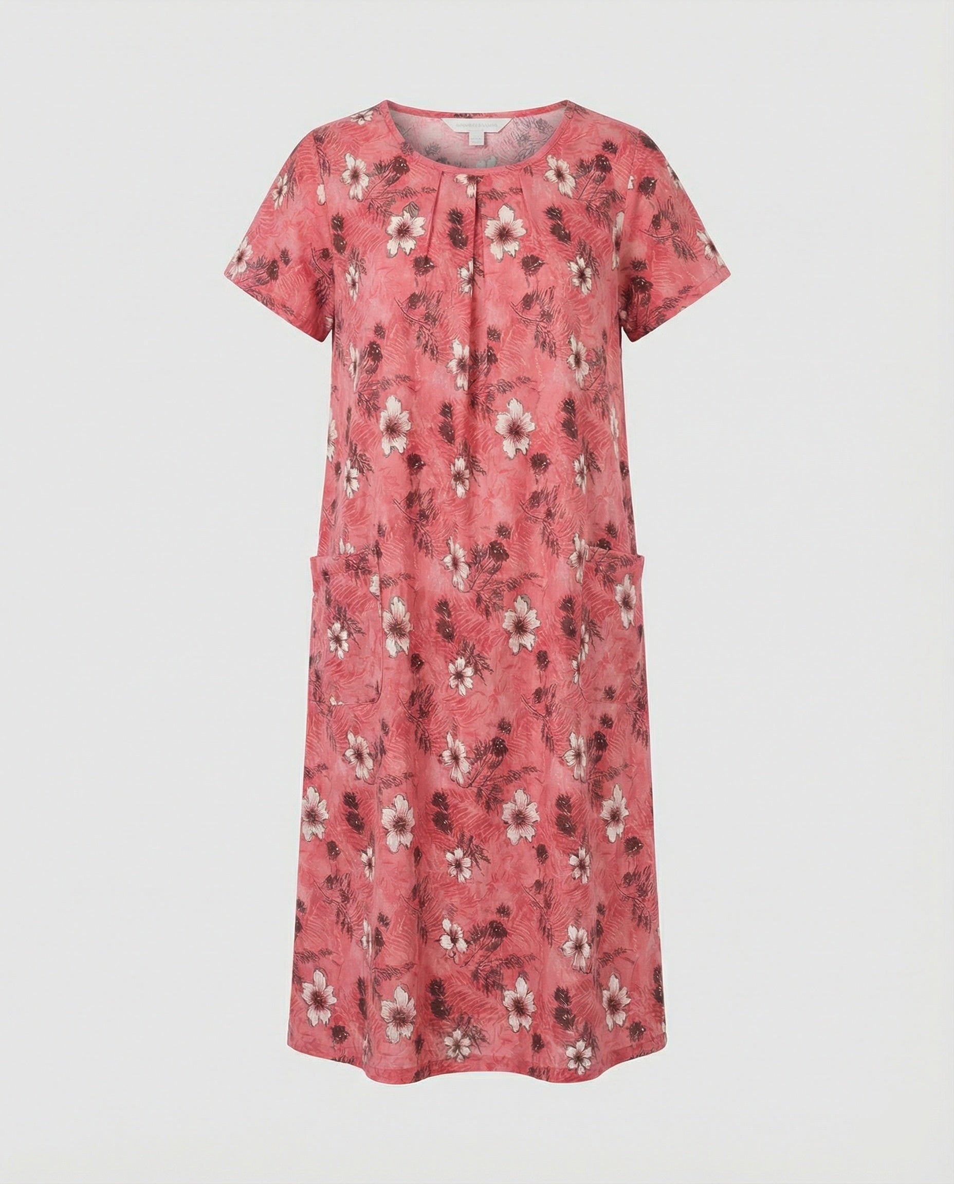 Luftiges Midikleid Damen Mit Taschen