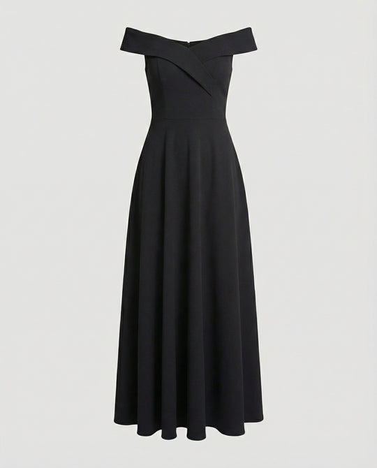 R&B | Elegantes Off-Shoulder Langes Catwalk Abendkleid