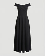 R&B | Elegantes Off-Shoulder Langes Catwalk Abendkleid