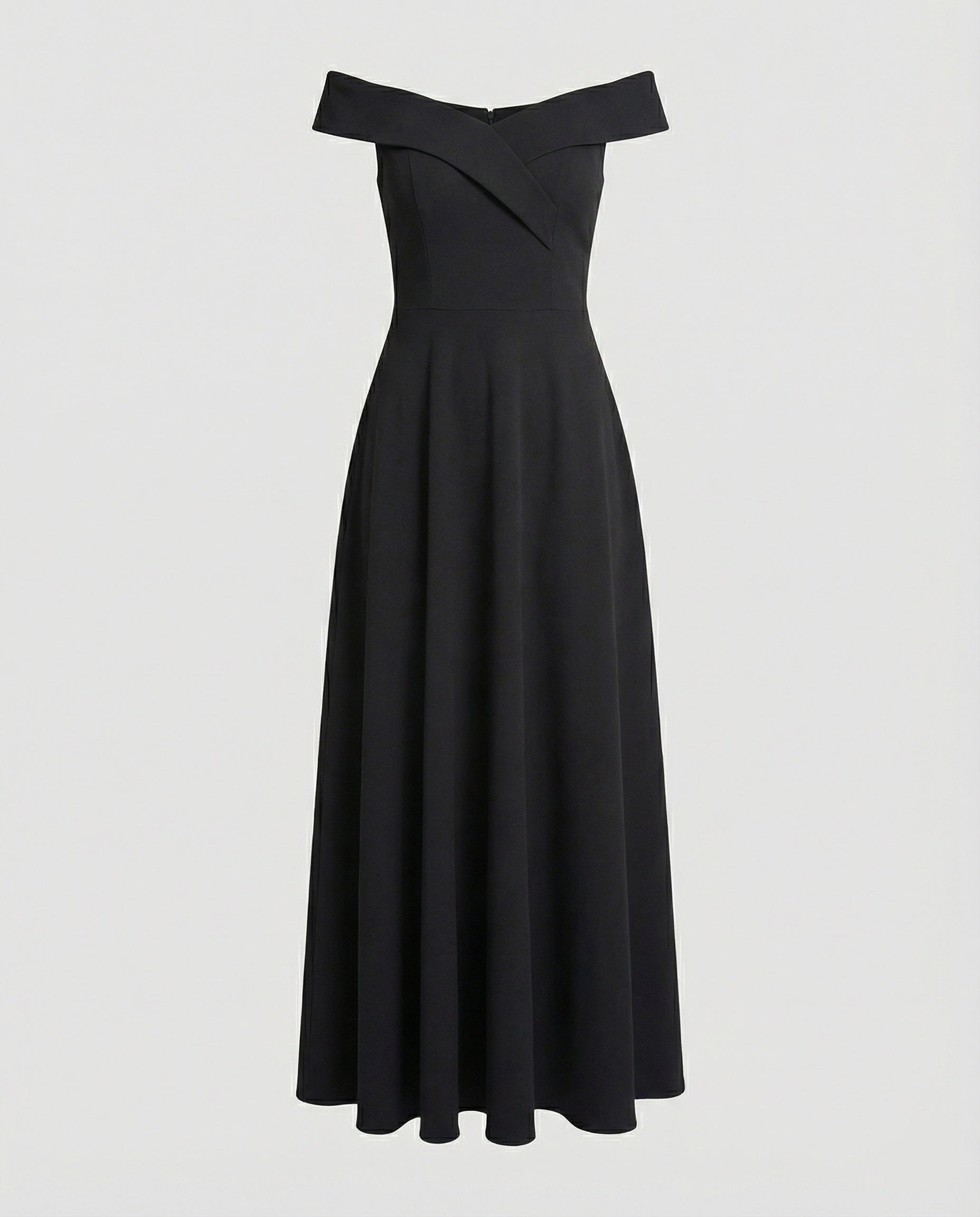 R&B | Elegantes Off-Shoulder Langes Catwalk Abendkleid