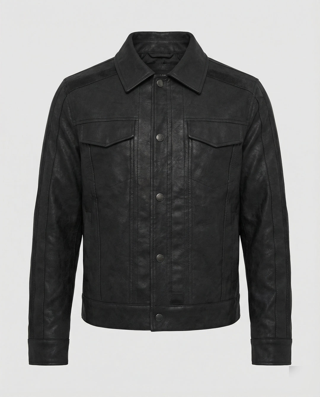 Herren Biker Lederjacke Kurz