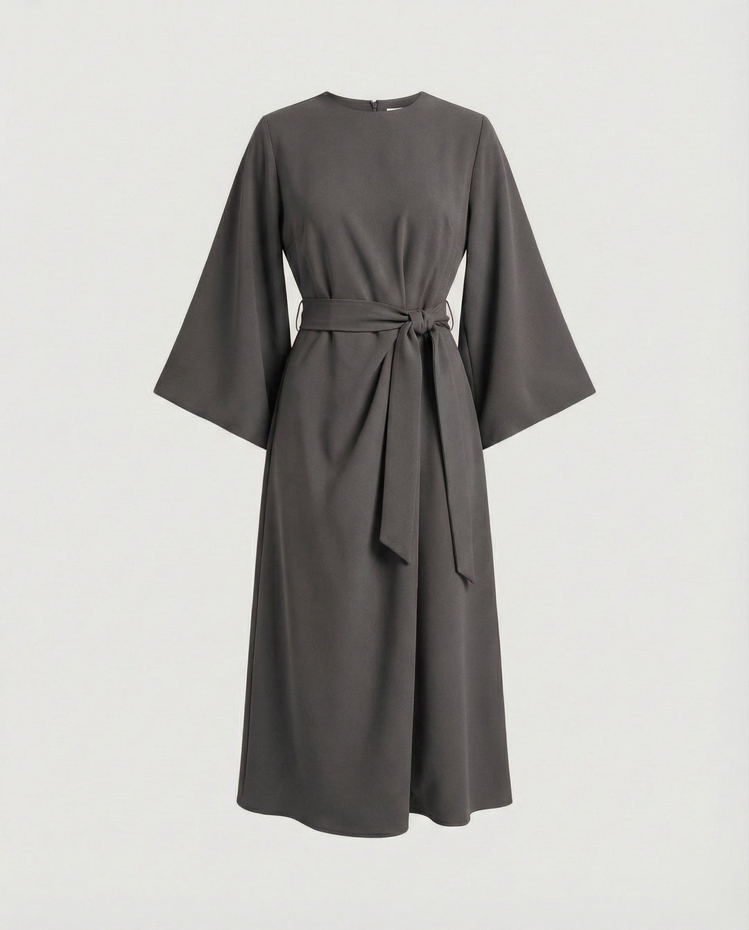 R&B | Elegantes Kleid mit Laternenärmeln und Gürtel