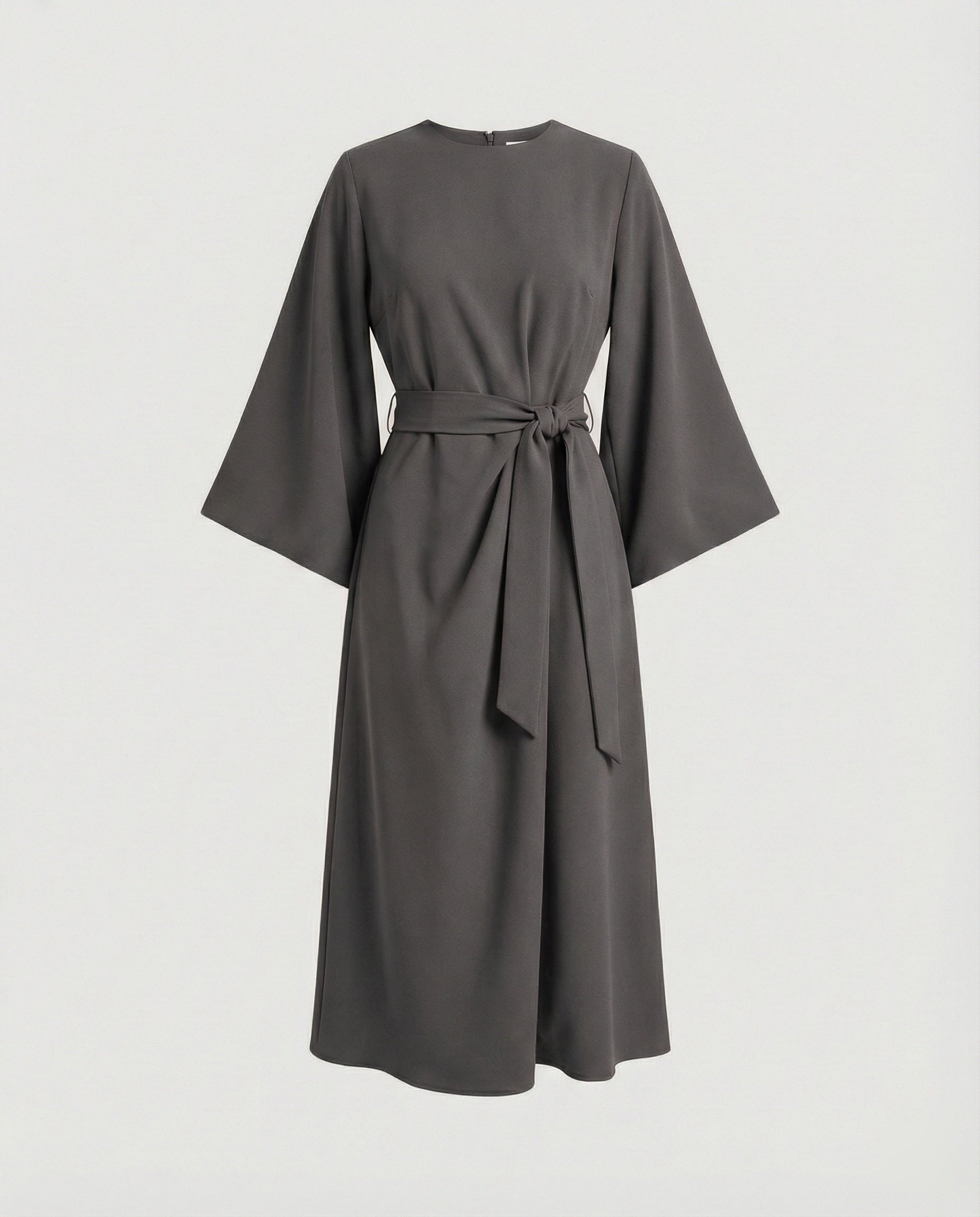 Heidi-Mode | Elegantes Kleid mit Laternenärmeln und Gürtel