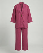 Zweiteiler Set Damen mit Oversized Bluse