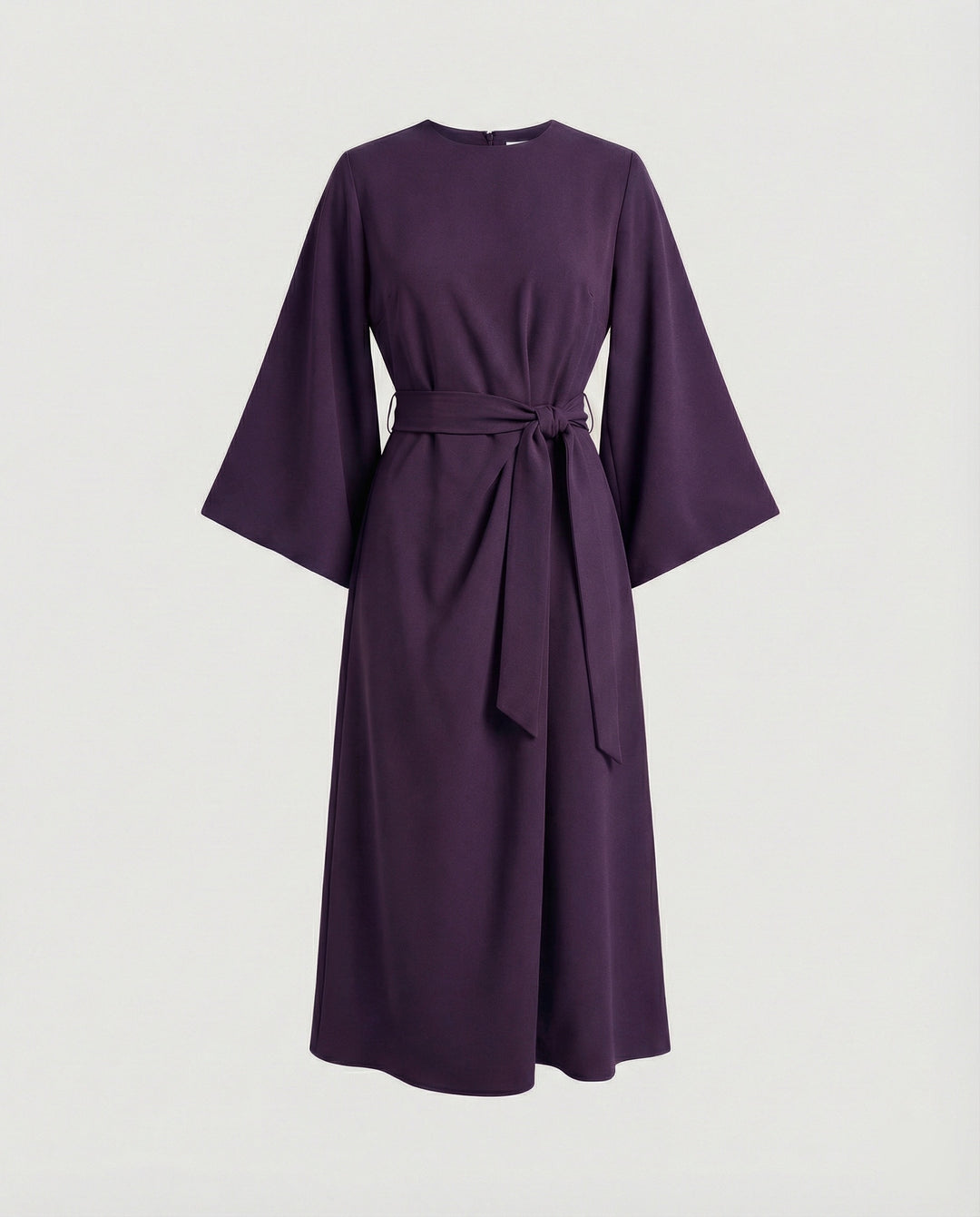 R&B | Elegantes Kleid mit Laternenärmeln und Gürtel