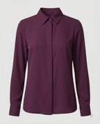 Damen Hemdbluse elegant mit luxuriösem Glanz