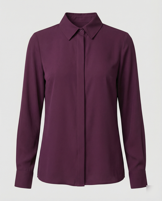 Damen Hemdbluse elegant mit luxuriösem Glanz