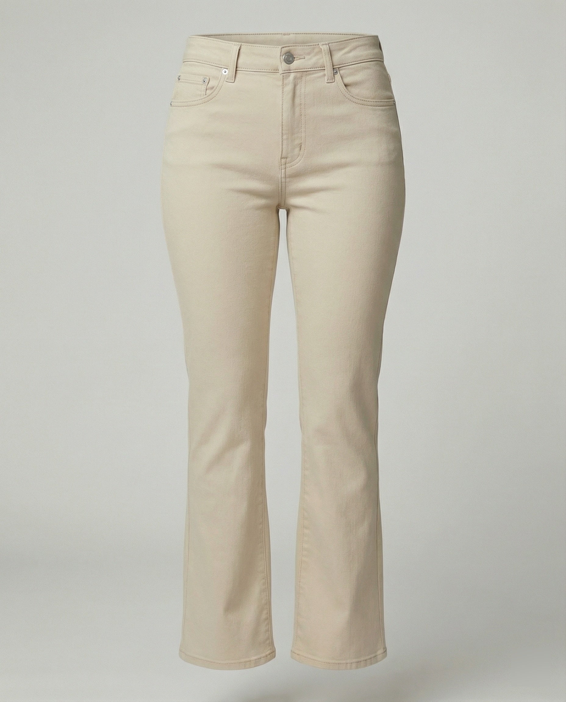 Damen Flared Stoffhose mit hohem Bund