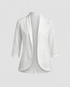 Damen Elegante Blazerjacke mit Lochmuster und tailliertem Schnitt R&B