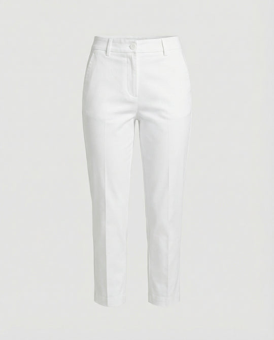 Damen Cropped Stoffhose modisch geschnitten