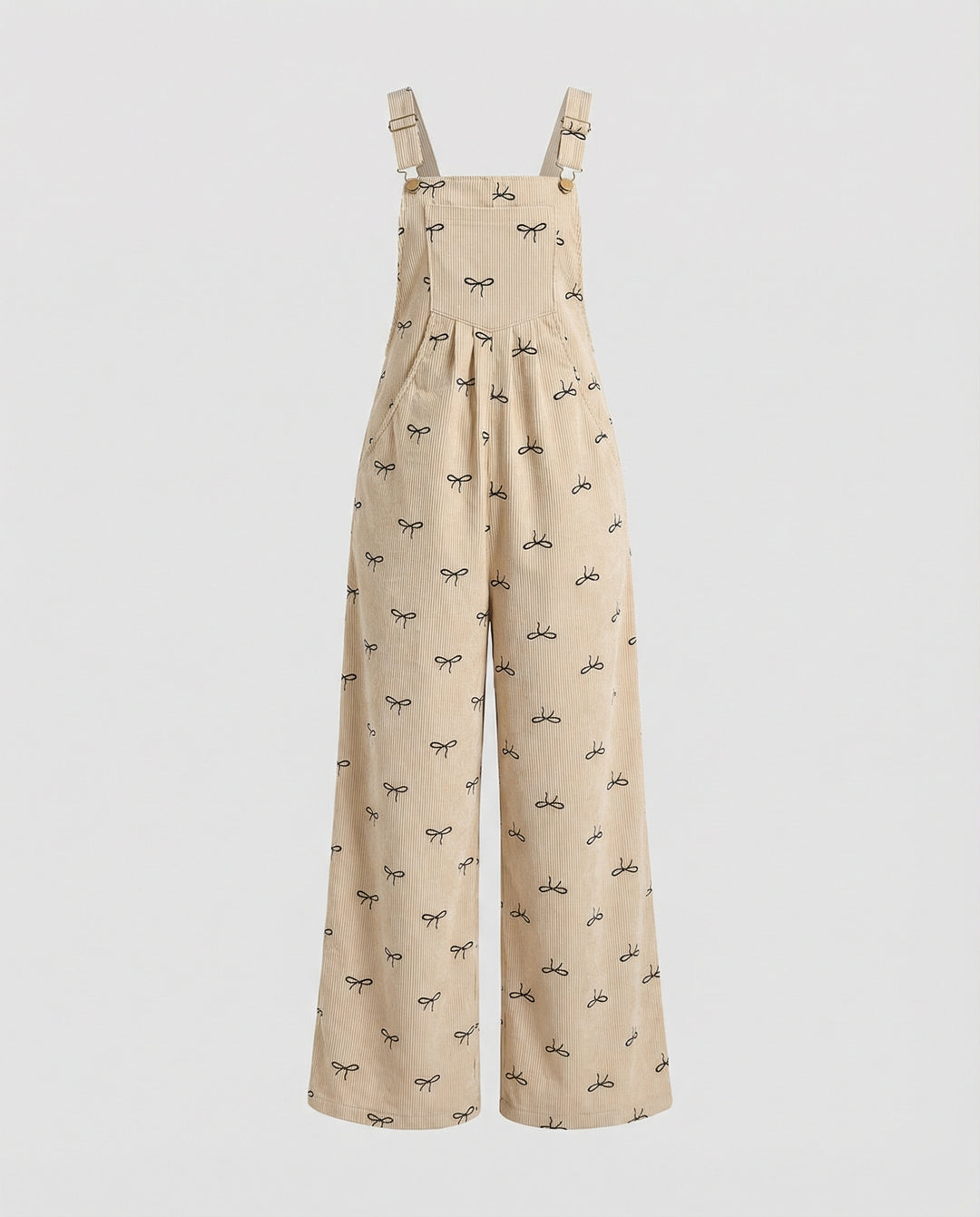 Damen Latzhose Cord Print