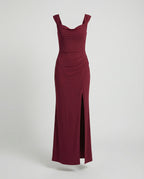 Figurbetontes Maxikleid mit Herz-Ausschnitt