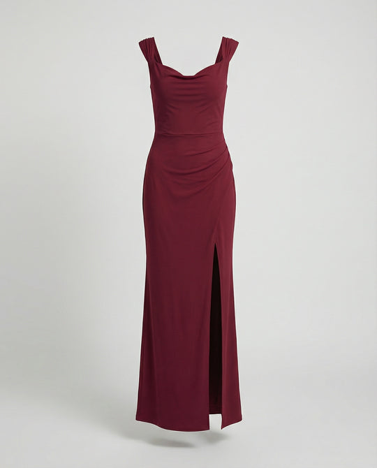 Figurbetontes Maxikleid mit Herz-Ausschnitt
