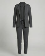 Damen Hosenanzug Mit Offenem Blazer Und Hose