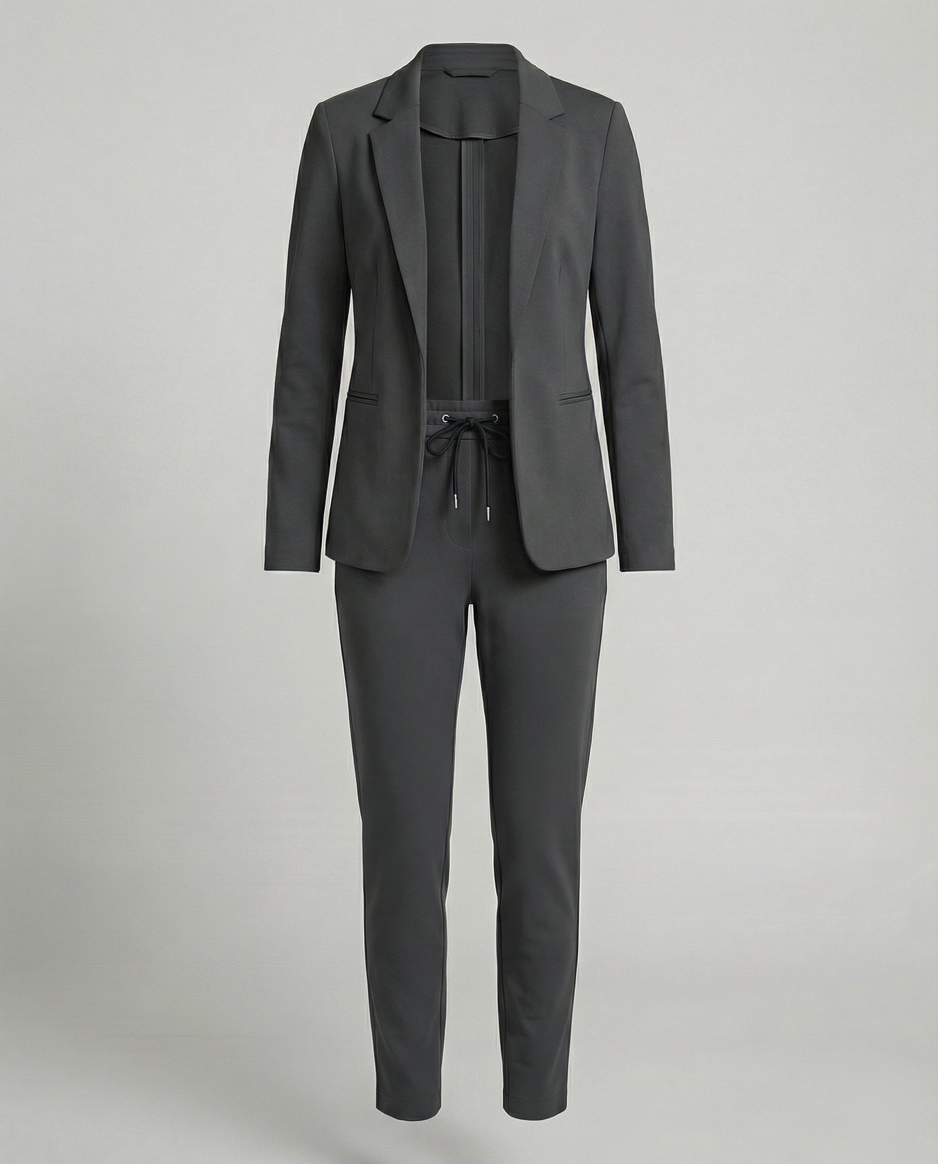 Damen Hosenanzug Mit Offenem Blazer Und Hose