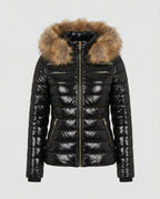 EB | Damen Pelzkapuzen-Puffermantel - Winter 2024