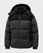 R&B | Casuale Kapuzenjacke mit Puffern und Farbblockdesign