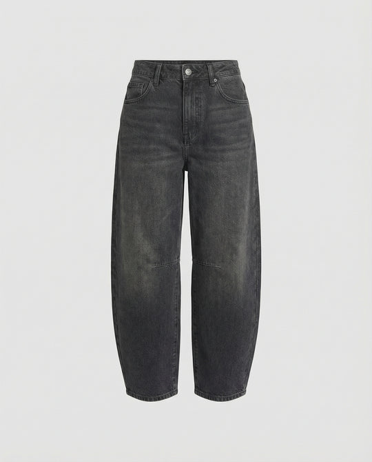 R&B | Mid Rise Barrel Jeans für Damen
