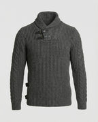 Stylischer Asymmetrischer Strickpullover Herren