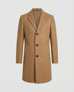 Eleganter Wolltrenchcoat Herren