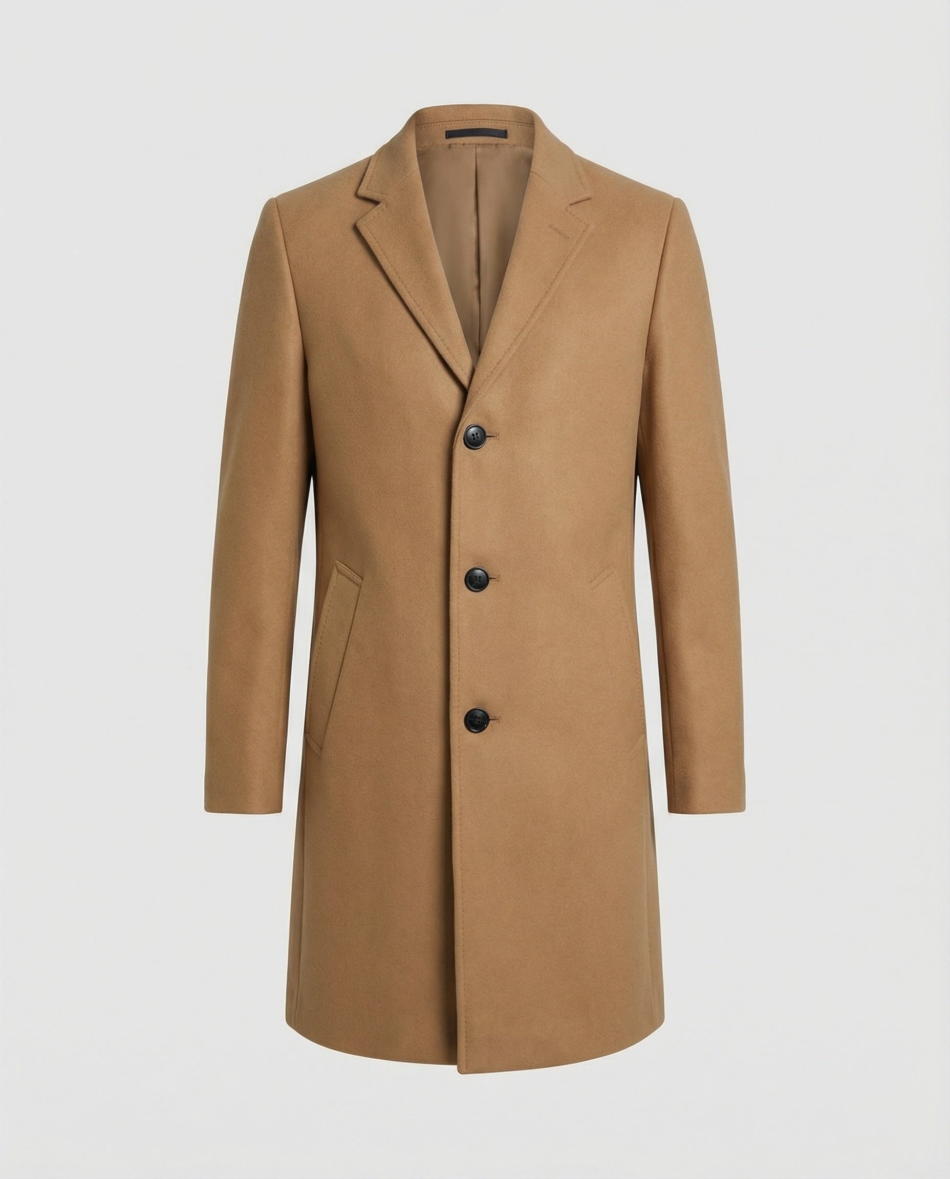 Eleganter Wolltrenchcoat Herren