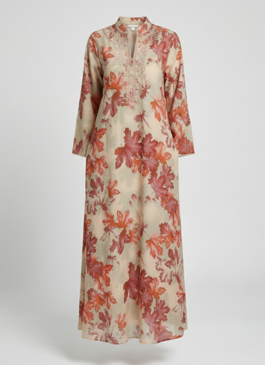 Maxikleid Damen Kimono Stil